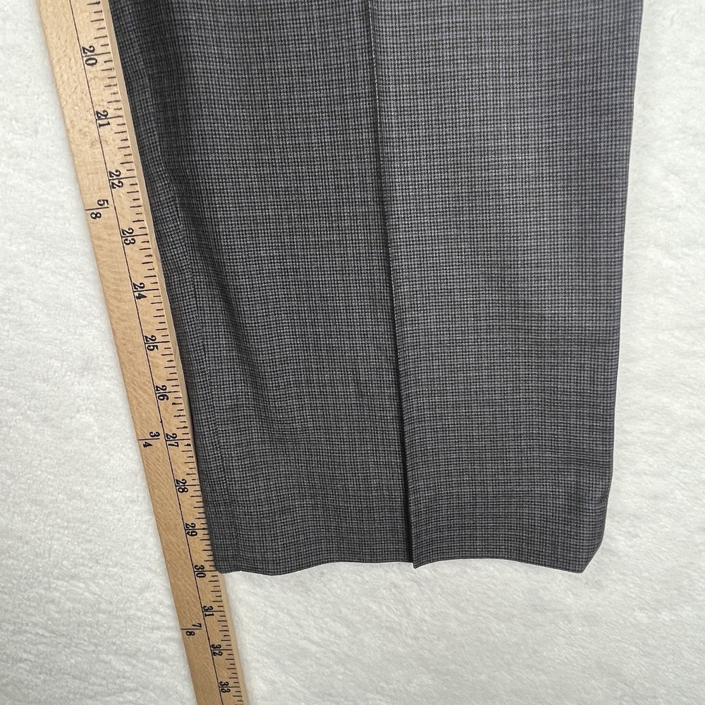 Ralph Lauren Dress Pants Mens Size 36x30 Gray Houndstooth Polyester Chino Slacks - Picture 7 of 8